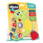   Chicco Arthur dínó textil csörgő-rágóka textil bébijáték