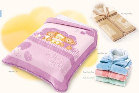 Belpla Pléd Baby Perla Gold zsákká alakítható  (543) 80*90 Pink 