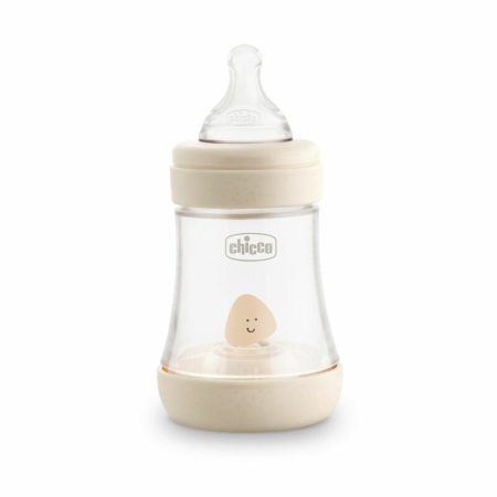 Chicco Perfect5 150 ml-es cumisüveg lassú folyású szilikon cumival 0m+ - Neutral