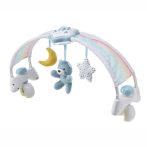   Chicco Rainbow Sky kiságy játékhíd és éjszakai fény elemes  - kék