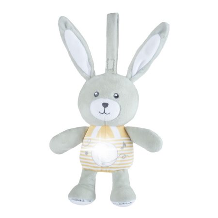 Chicco Lullaby Stardust Bunny zenélő-fénylő altató plüssnyuszi - szürke-bézs