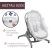 Chicco Baby Hug PRO 5in1 bölcső-etetőszék-szék -White Cream