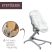 Chicco Baby Hug PRO 5in1 bölcső-etetőszék-szék -White Cream