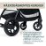 Chicco GLEE babakocsi 0-22 kg automata csukódással - Playful Black
