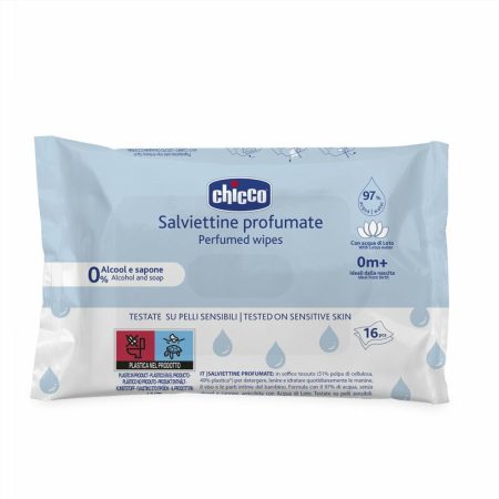 Chicco Törlőkendő illatos lótuszvizes 16 db érzékeny bőrre