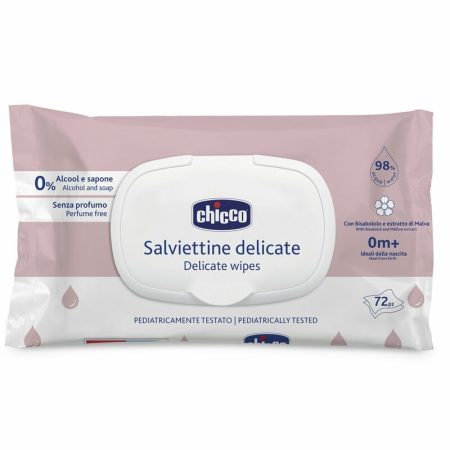 Chicco Törlőkendő Delikát illatmentes 72 db érzékeny bőrre