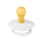   BIBS játszócumi - Colour natúr kaucsuk 0-6 hó hófehér 1 db tasakban