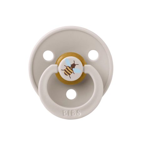 BIBS játszócumi - Studio Méhecske Colour natúr kaucsuk 6-18 hó gombaba 1db tasakban