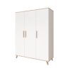 Faktum Flip White & Oak 3 osztású szekrény