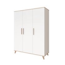 Faktum Flip White & Oak 3 osztású szekrény