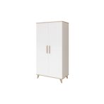 Faktum Flip White & Oak 2 osztású szekrény 