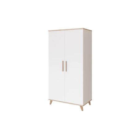 Faktum Flip White & Oak 2 osztású szekrény 