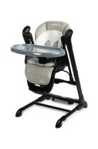  Caretero Indigo Etetőszék és Hinta 2in1- Black Grey