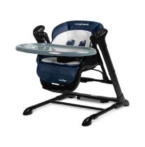  Caretero Indigo Etetőszék és Hinta 2in1- Black Navy