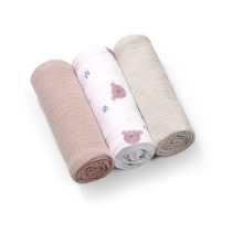   BabyOno textilpelenka színes 3db gyűrt muszlin szürke 828/03