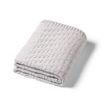   BabyOno babatakaró organikus pamut kötött 75x100cm szürke 1647/02
