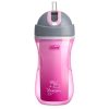 Chicco Sport Cup hőtartós csöpögésmentes szilikon szívószálas kulacs 14m+ 266 ml Lila
