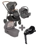Joie Versatrax Trio Shell Gray + i-Base Encore bázistalp