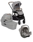   Joie Versatrax babakocsi szett + Ramble XL mózeskosár Pebble