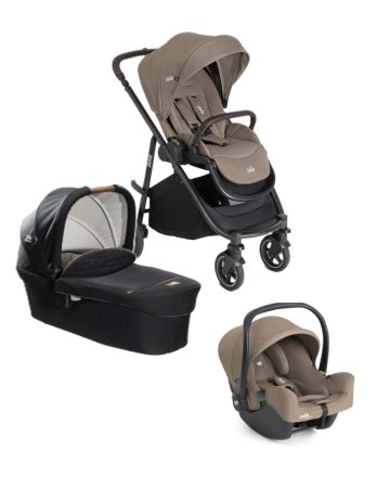 Joie Versatrax babakocsi szett i-Snug2 hordozó Cashew+ Signature Ramble mózeskosár Eclipse