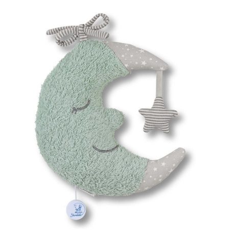 Sterntaler musical toy moon - felhúzható zenélő plüss kék hold 21 cm