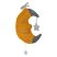 Sterntaler musical toy moon - felhúzható zenélő plüss sárga hold 21 cm