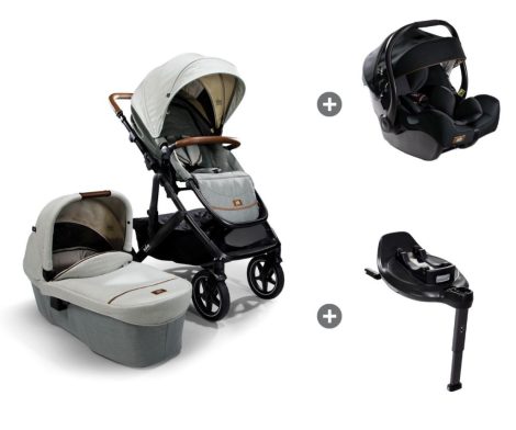 Joie Signature Vinca 4in1 babakocsi Oyster + i-Jemini hordozó + i-Base Encore bázistalp 