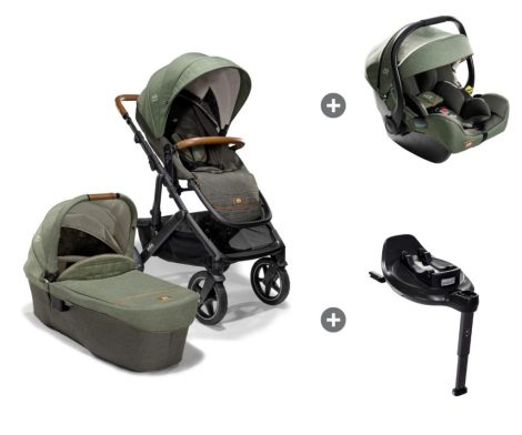 Joie Signature Vinca 4in1 babakocsi Pine + i-Jemini hordozó + i-Base Encore bázistalp 
