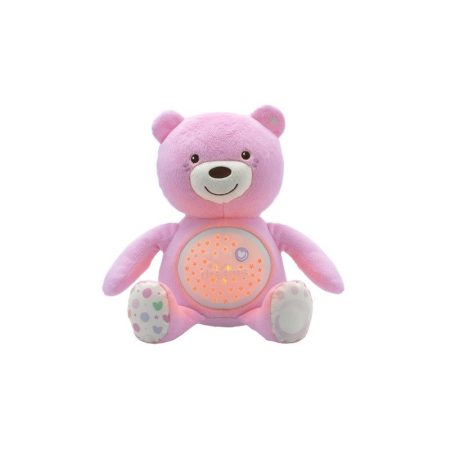 Chicco Baby Bear plüss maci projektor rózsaszín