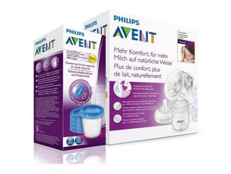 Avent Natural kézi mellszívó + Ajándék VIA pohár 180 ml - 5 db