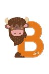 Sevi Fa Betű állatos B - Bison
