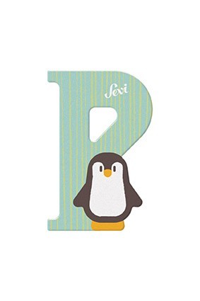 Sevi Fa Betű állatos P - Penguin
