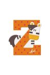 Sevi Fa Betű állatos Z - Zebra