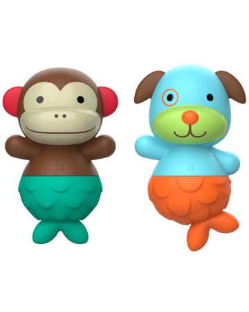 Skip Hop Zoo fürdőszobai játék - majom és kutya sellő
