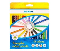 Prima Art háromszögletű színes ceruza - 24 db