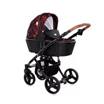   Lorelli Rimini Premium multifunkciós babakocsi - Ruby Red&Black 