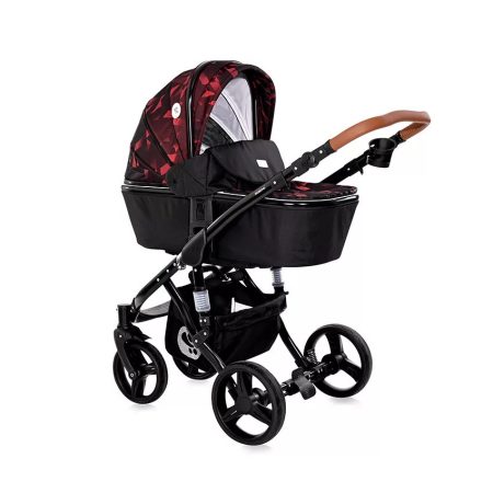 Lorelli Rimini Premium multifunkciós babakocsi - Ruby Red&Black 