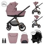 Lorelli Bianca 3az1-ben újszülött babakocsi - Pink (2doboz) Lorelli Bianca 3az1-ben újszülött babakocsi - Pink (2doboz)