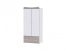 Lorelli MiniMax kombi ágy 72x190 + Exclusive szekrény - White & Amber 